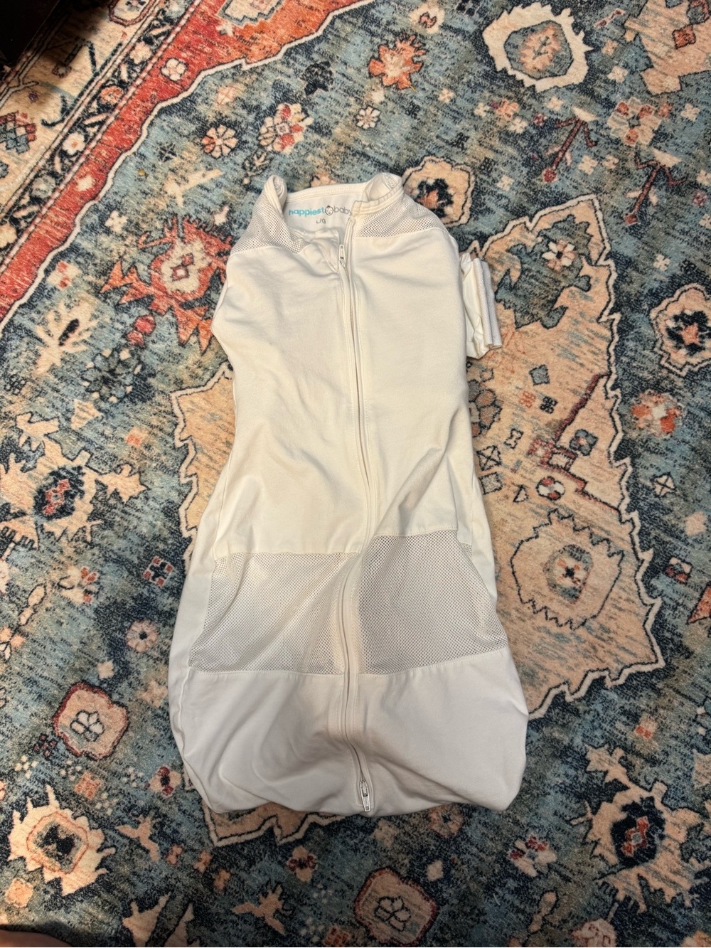 Snoo happiest baby White Zippered Baby Swaddle Sack